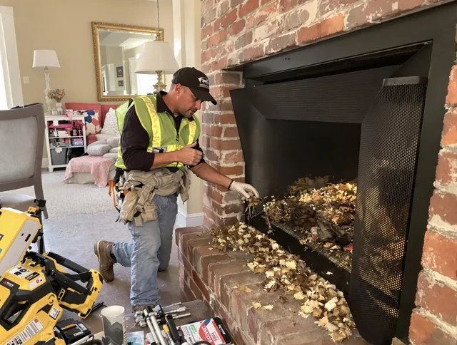 Safe screening installation by Wellington Chimney Sweep in Wellington, FL