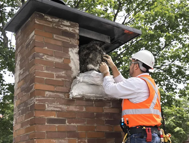 Humane removal of debris and animals by Wellington Chimney Sweep in Wellington, FL