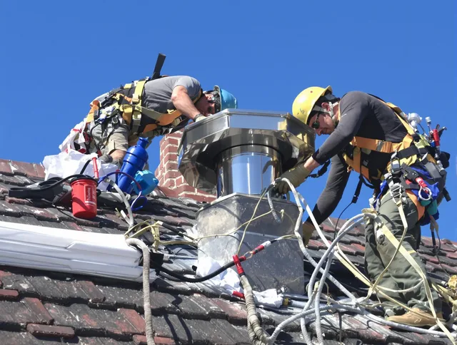 Protective chimney cap installed by Wellington Chimney Sweep in Wellington, FL