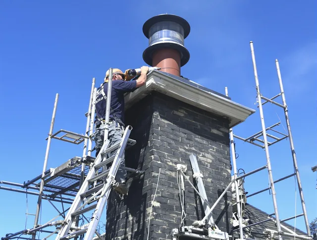 Sturdy chimney crown finished by Wellington Chimney Sweep in Wellington, FL