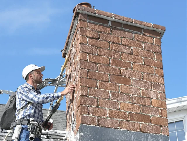 Brickwork for a chimney rebuild by Wellington Chimney Sweep in Wellington, FL