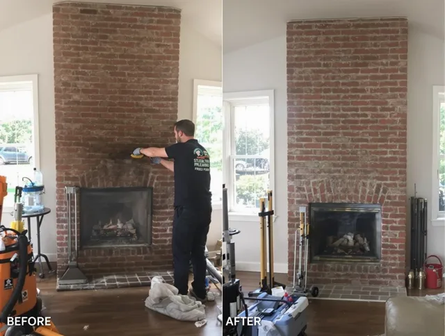 Finished chimney sweeping service by Wellington Chimney Sweep in Wellington, FL