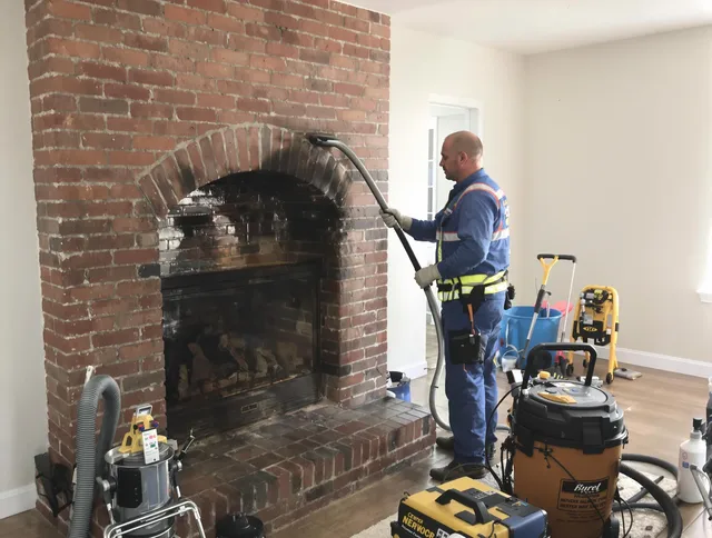 Wellington Chimney Sweep expert performing detailed chimney sweep in Wellington, FL