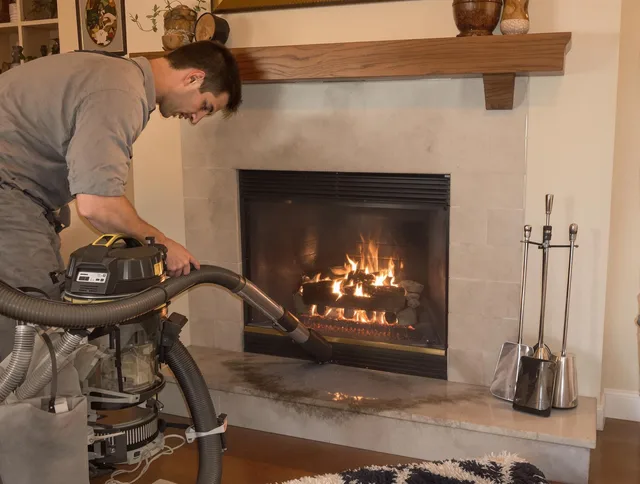 Routine fireplace upkeep by Wellington Chimney Sweep in Wellington, FL