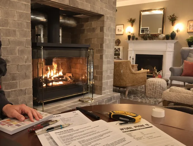 Wellington Chimney Sweep verifying fireplace safety measures in Wellington, FL
