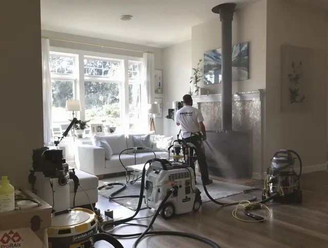 Soot removal service by Wellington Chimney Sweep for a fireplace in Wellington, FL