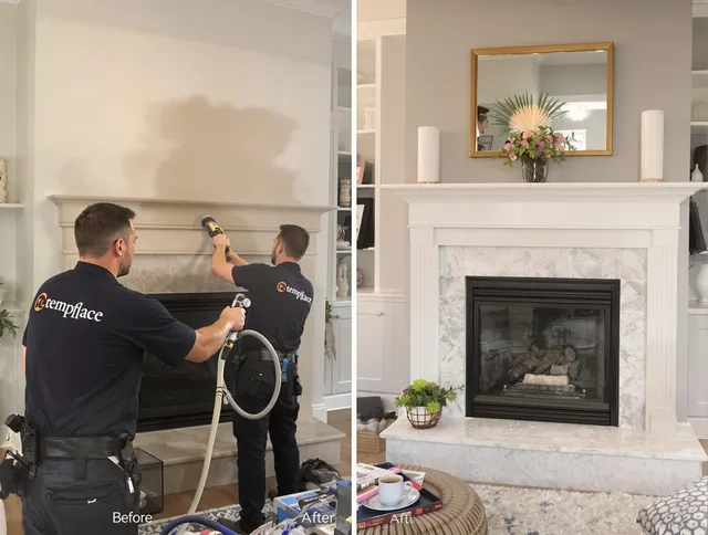 Professional soot removal by Wellington Chimney Sweep team in Wellington, FL
